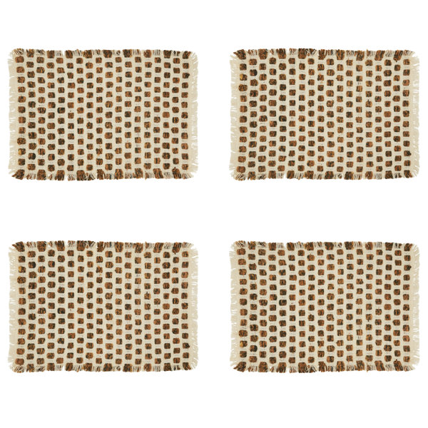 Saro 4 Piece Cotton Placemat Set Wayfair